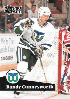 #392 - Randy Cunneyworth - Hartford Whalers - 1991-92 Pro Set French Hockey