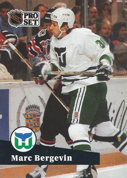 #397 - Marc Bergevin - Hartford Whalers - 1991-92 Pro Set French Hockey