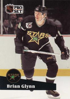 #406 - Brian Glynn - Minnesota North Stars - 1991-92 Pro Set French Hockey