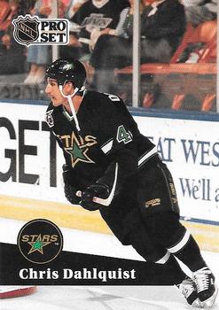 #408 - Chris Dahlquist - Minnesota North Stars - 1991-92 Pro Set French Hockey