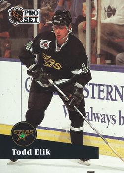 #410 - Todd Elik - Minnesota North Stars - 1991-92 Pro Set French Hockey