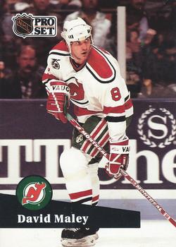 #421 - David Maley - New Jersey Devils - 1991-92 Pro Set French Hockey