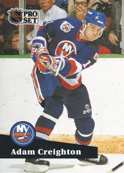 #437 - Adam Creighton - New York Islanders - 1991-92 Pro Set French Hockey