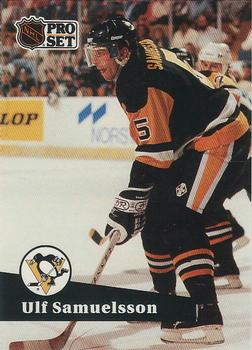 #459 - Ulf Samuelsson - Pittsburgh Penguins - 1991-92 Pro Set French Hockey