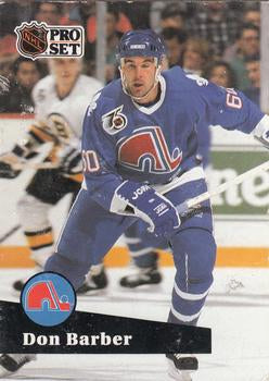 #464 - Don Barber - Quebec Nordiques - 1991-92 Pro Set French Hockey