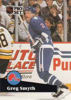 #465 - Greg Smyth - Quebec Nordiques - 1991-92 Pro Set French Hockey