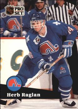 #470 - Herb Raglan - Quebec Nordiques - 1991-92 Pro Set French Hockey