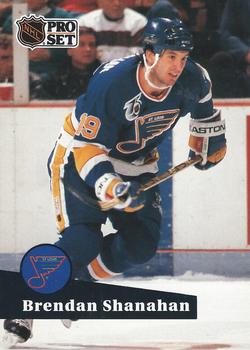 #475 - Brendan Shanahan - St. Louis Blues - 1991-92 Pro Set French Hockey