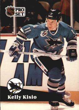 #479 - Kelly Kisio - San Jose Sharks - 1991-92 Pro Set French Hockey