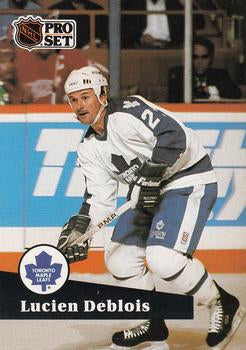 #491 - Lucien DeBlois - Toronto Maple Leafs - 1991-92 Pro Set French Hockey