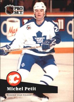 #492 - Michel Petit - Calgary Flames - 1991-92 Pro Set French Hockey