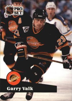#499 - Garry Valk - Vancouver Canucks - 1991-92 Pro Set French Hockey