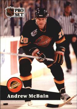 #500 - Andrew McBain - Vancouver Canucks - 1991-92 Pro Set French Hockey