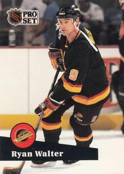 #504 - Ryan Walter - Vancouver Canucks - 1991-92 Pro Set French Hockey