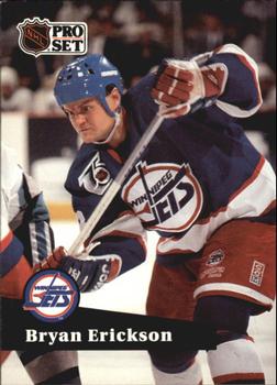 #516 - Bryan Erickson - Winnipeg Jets - 1991-92 Pro Set French Hockey