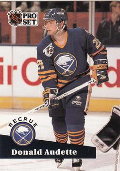 #524 - Donald Audette - Buffalo Sabres - 1991-92 Pro Set French Hockey