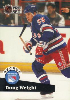 #549 - Doug Weight - New York Rangers - 1991-92 Pro Set French Hockey