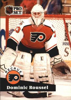 #552 - Dominic Roussel - Philadelphia Flyers - 1991-92 Pro Set French Hockey
