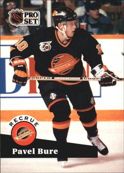 #564 - Pavel Bure - Vancouver Canucks - 1991-92 Pro Set French Hockey