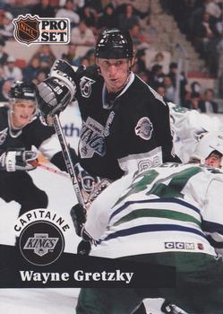 #574 - Wayne Gretzky - Los Angeles Kings - 1991-92 Pro Set French Hockey