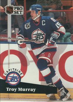 #588 - Troy Murray - Winnipeg Jets - 1991-92 Pro Set French Hockey