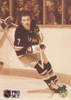 #593 - Rod Gilbert - New York Rangers - 1991-92 Pro Set French Hockey
