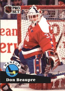 #601 - Don Beaupre - Washington Capitals - 1991-92 Pro Set French Hockey