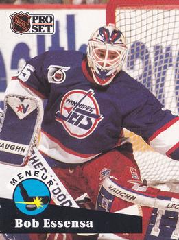 #602 - Bob Essensa - Winnipeg Jets - 1991-92 Pro Set French Hockey
