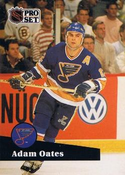 #219 - Adam Oates - St. Louis Blues - 1991-92 Pro Set French Hockey