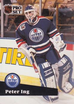 #388 - Peter Ing - Edmonton Oilers - 1991-92 Pro Set French Hockey