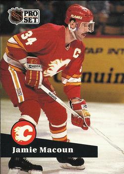 #38 - Jamie Macoun - Calgary Flames - 1991-92 Pro Set French Hockey