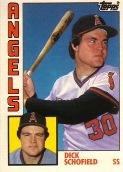 #107T Dick Schofield - California Angels - 1984 Topps Traded Baseball