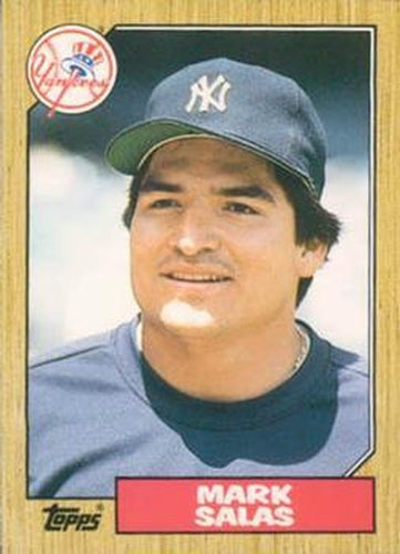 #107T Mark Salas - New York Yankees - 1987 Topps Traded Baseball