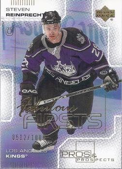 #107 Steven Reinprecht - Los Angeles Kings - 2000-01 Upper Deck Pros & Prospects Hockey