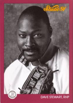 #107 Dave Stewart - Oakland Athletics - 1991 Studio Baseball