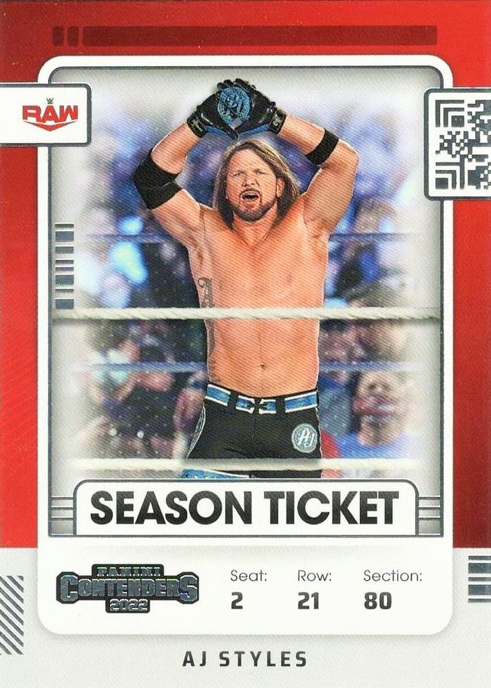 #107 AJ Styles - 2022 Panini Chronicles WWE Wrestling