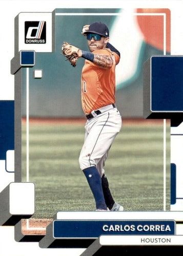 #107 Carlos Correa - Houston Astros - 2022 Donruss Baseball
