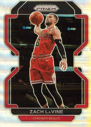 #107 Zach LaVine - Chicago Bulls - 2021-22 Panini Prizm - Silver Basketball