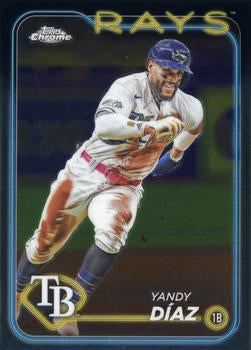 #107 Yandy Díaz - Tampa Bay Rays - 2024 Topps Chrome Baseball