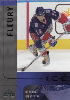 #107 Theoren Fleury - New York Rangers - 2001-02 Upper Deck Ice Hockey