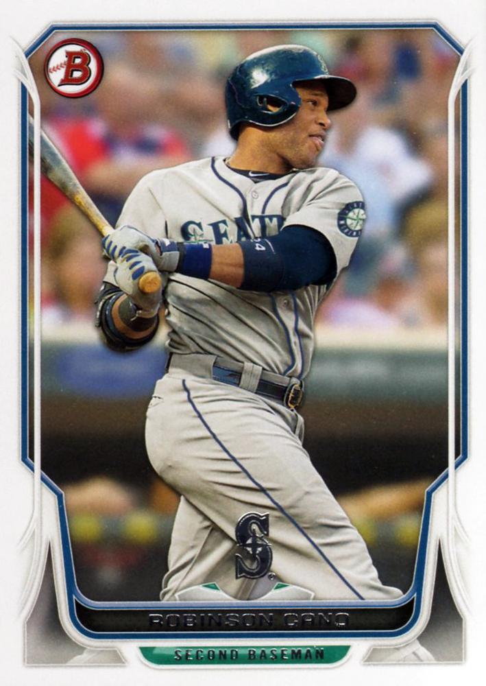 #107 Robinson Cano - Seattle Mariners - 2014 Bowman Baseball