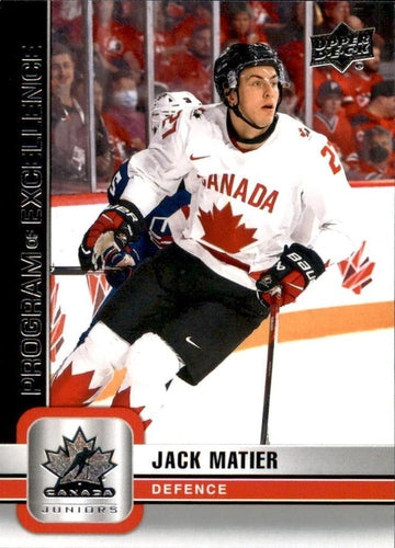 #107 Jack Matier - Canada - 2023 Upper Deck Team Canada Juniors Hockey