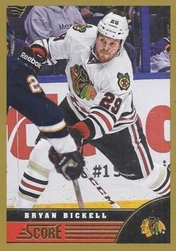 #107 Bryan Bickell - Chicago Blackhawks - 2013-14 Score - Gold Hockey