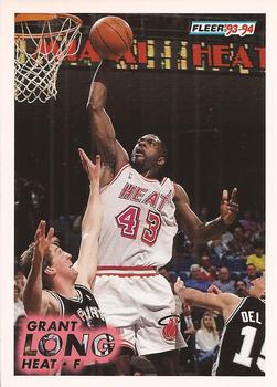 #107 Grant Long - Miami Heat - 1993-94 Fleer Basketball