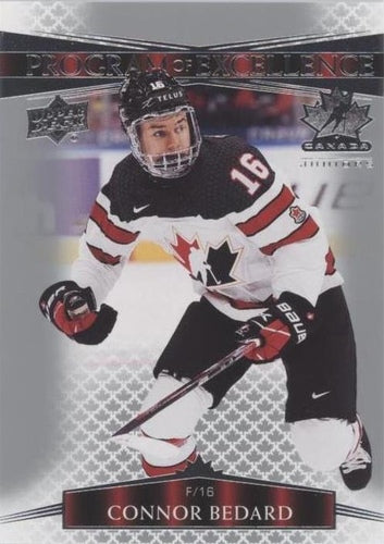 #107 Connor Bedard - Canada - 2022-23 Upper Deck Team Canada Juniors Hockey