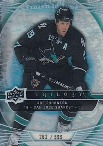 #107 Joe Thornton - San Jose Sharks - 2009-10 Upper Deck Trilogy Hockey