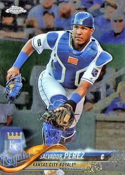 #107 Salvador Perez - Kansas City Royals - 2018 Topps Chrome Baseball