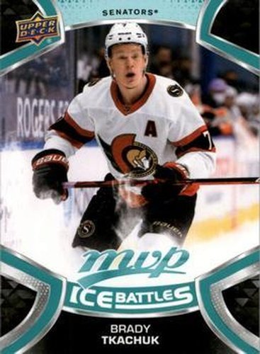 #107 Brady Tkachuk - Ottawa Senators - 2021-22 Upper Deck MVP - Ice Battles Hockey