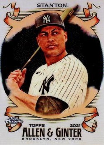 #107 Giancarlo Stanton - New York Yankees - 2021 Topps Allen & Ginter Chrome Baseball