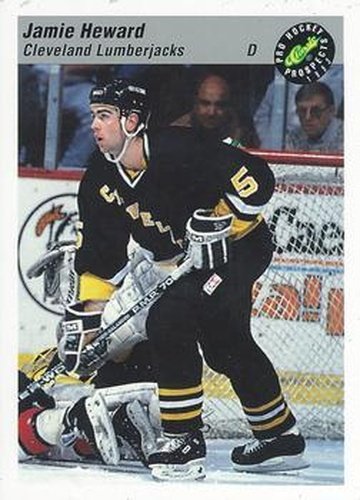 #107 Jamie Heward - Cleveland Lumberjacks - 1993 Classic Pro Prospects Hockey
